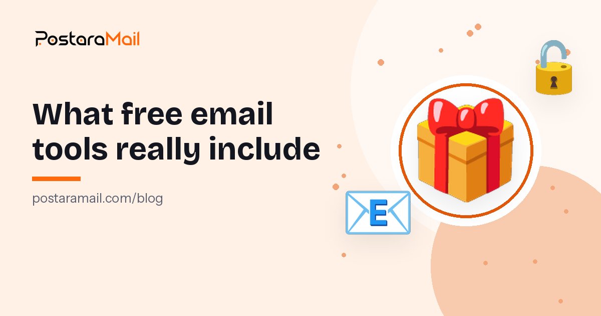 Illustration of free email marketing software with a gift box and an email envelope